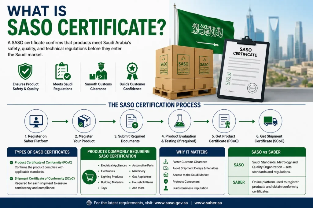 What Is SASO Certificate? Guide to Saudi Product Certification